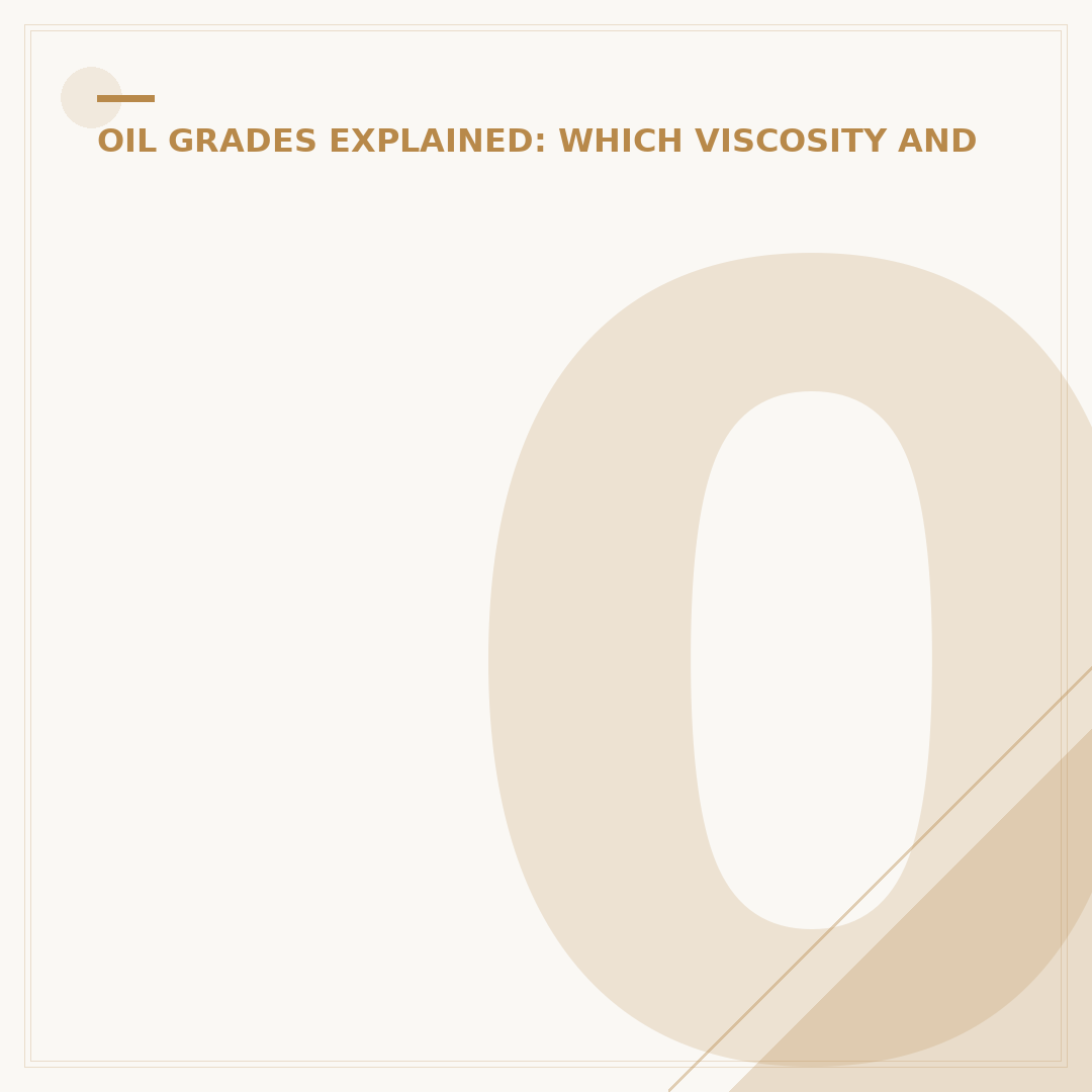 0w40 Engine Oil: What It Is & When To Use It