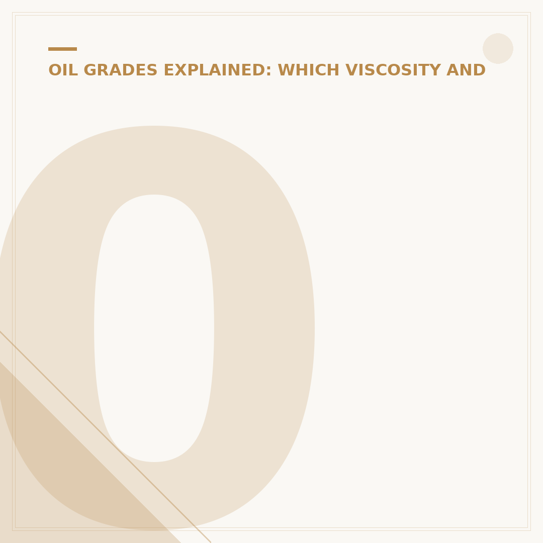 0W40 Oil: What It Is and Why It Matters