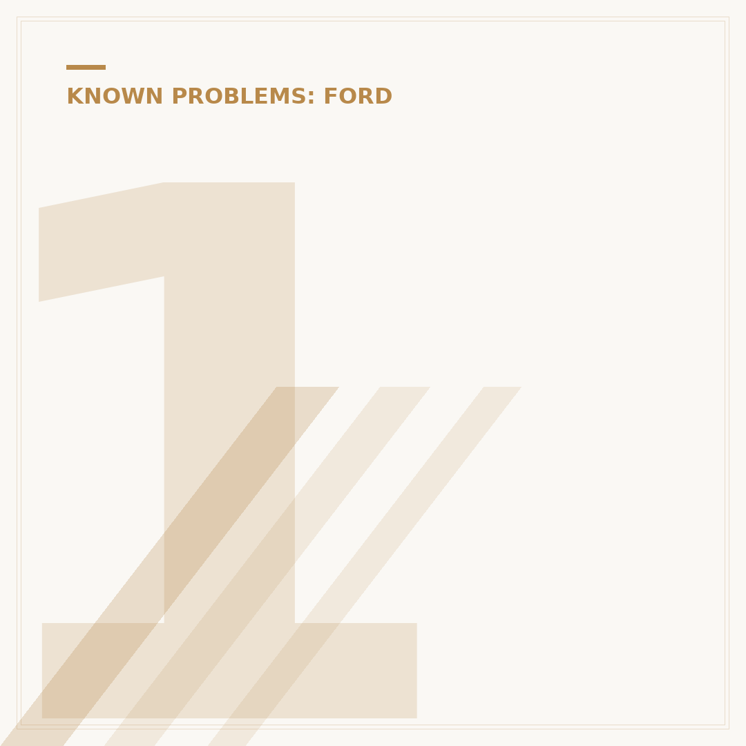 1.0 Ecoboost Problems: Common Issues and Solutions