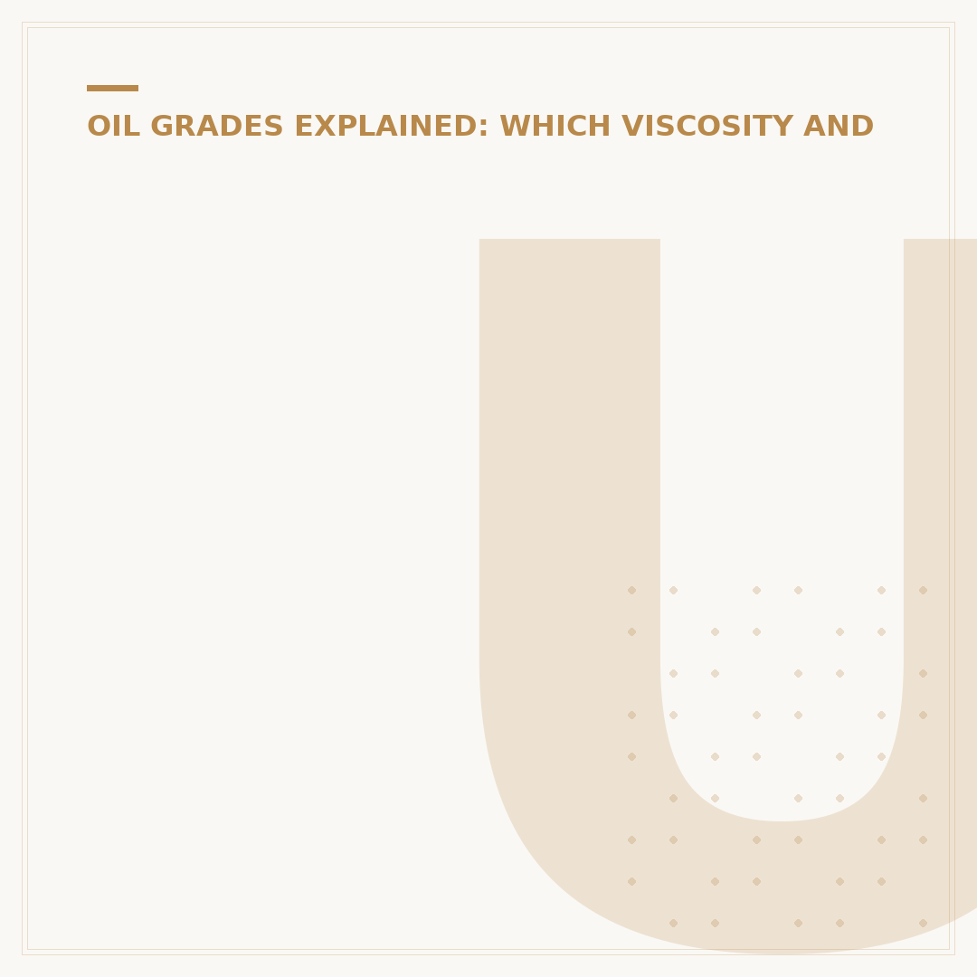 Understanding 10w30 Engine Oil Specifications