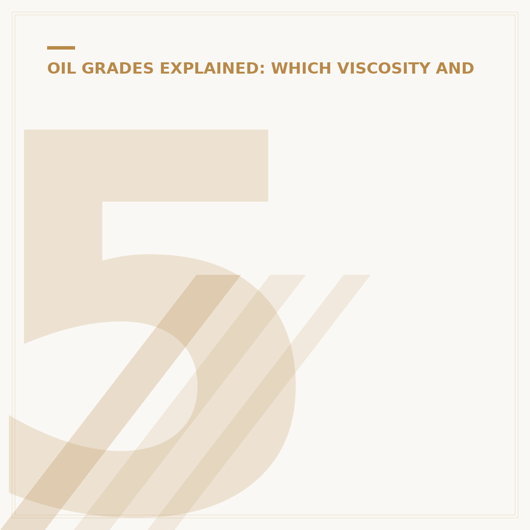 5W30 Engine Oil: What It Is and Why Your Car Needs It