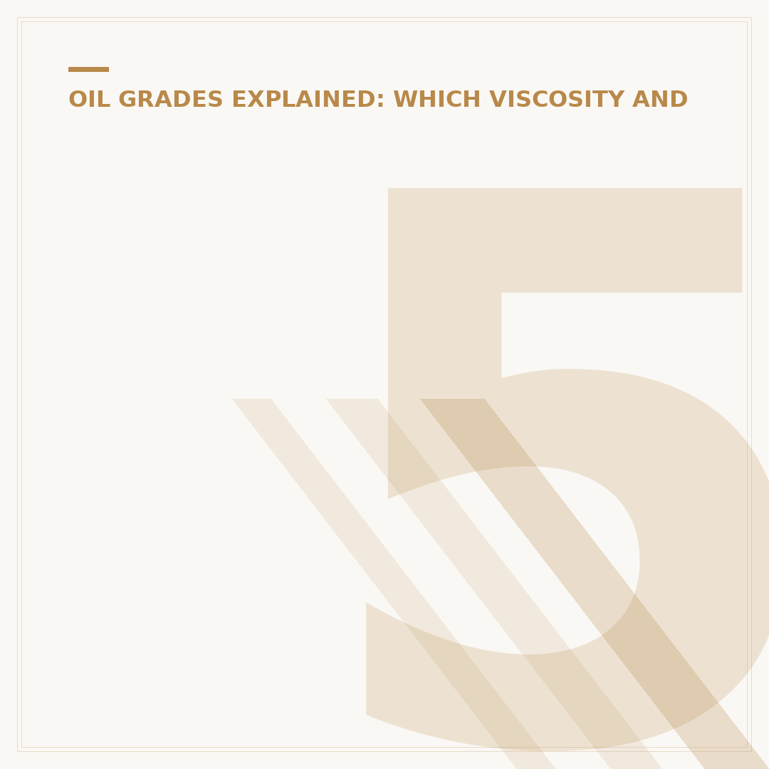 5W30 vs 5W40 Engine Oil: What's the Difference?
