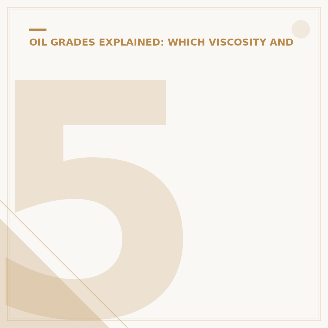 5W40 Fully Synthetic Engine Oil: What You Need to Know