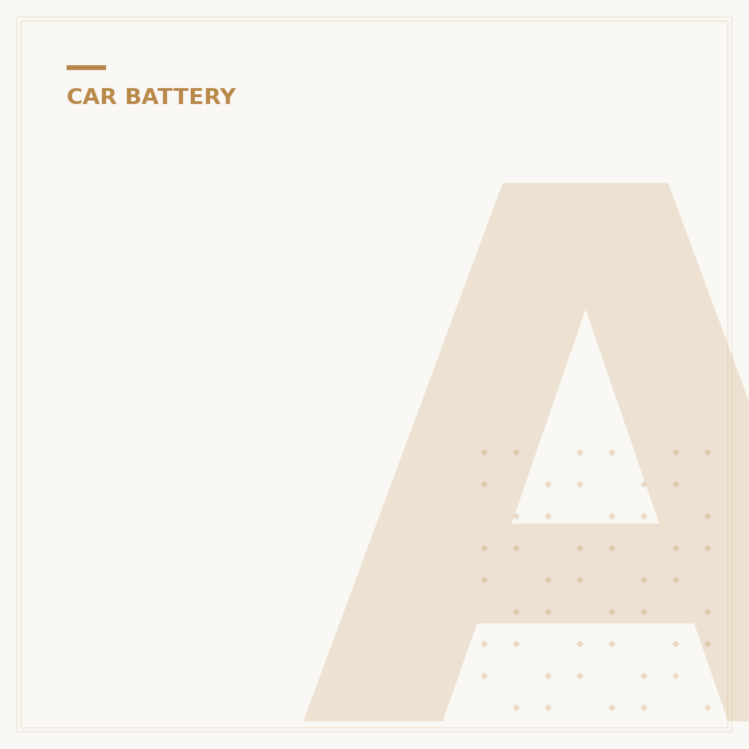 AGM Car Battery Explained: What You Need to Know