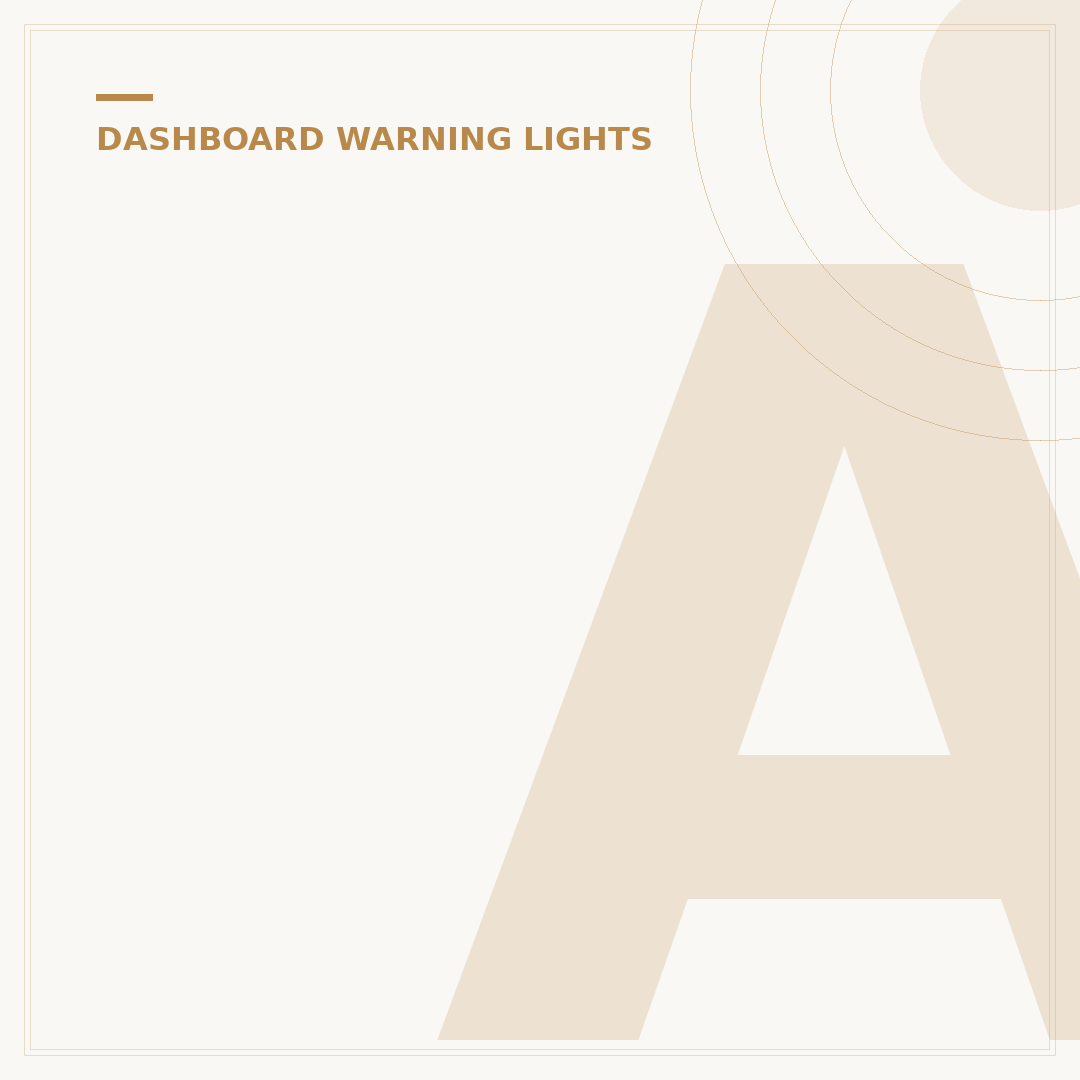 Airbag Warning Light: What It Means and How to Fix