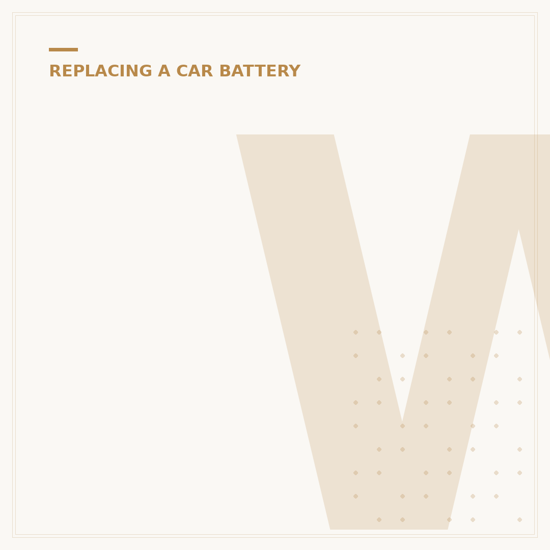 Which Terminal First When Installing a Car Battery?