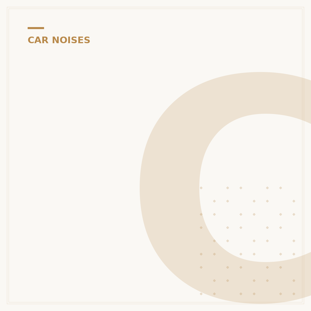 Car Squeaking When Driving Slow: What It Means