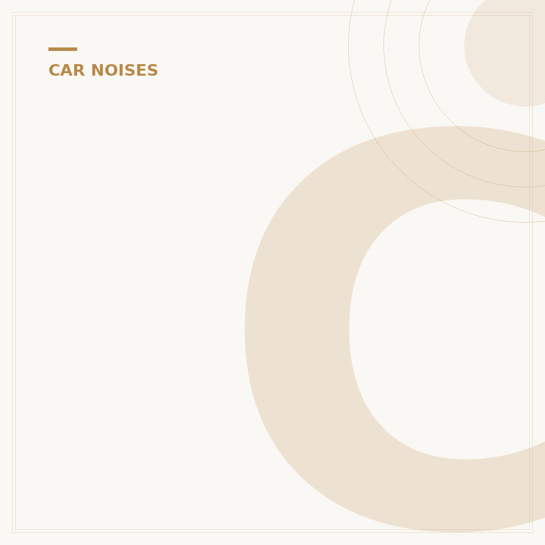 Car Squeaking When Driving: Causes & Fixes