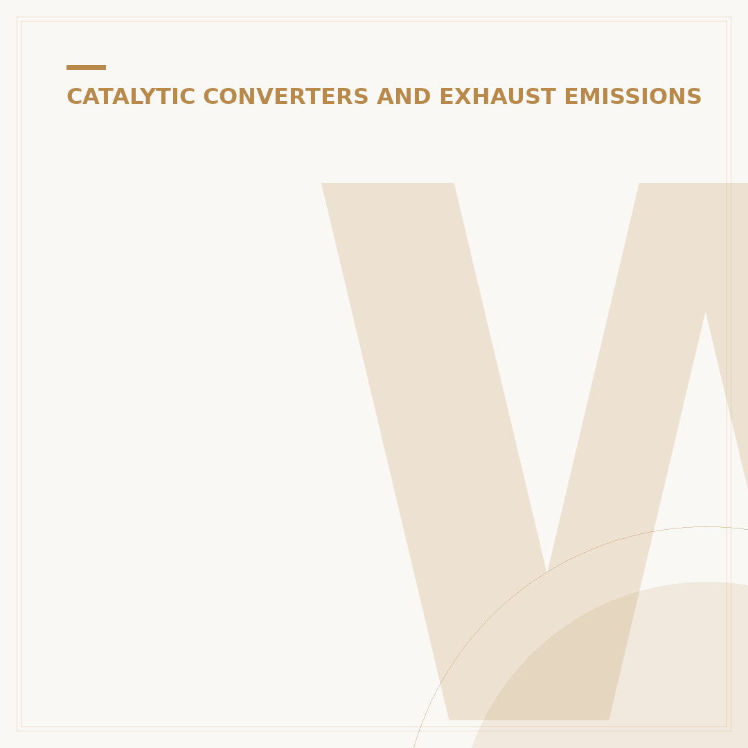 What is the Catalyst in a Catalytic Converter?