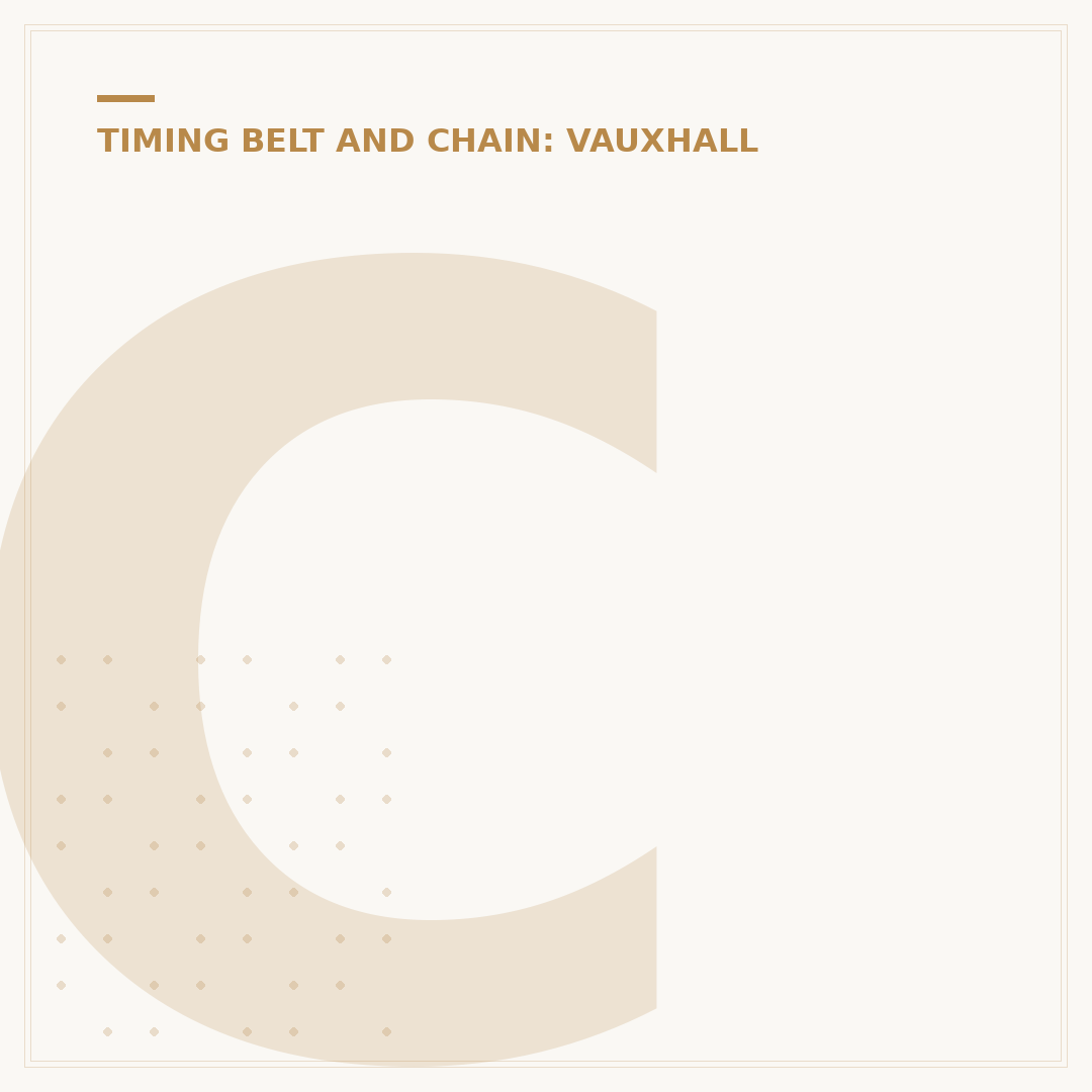 Corsa D Timing Chain Replacement: What You Need to Know