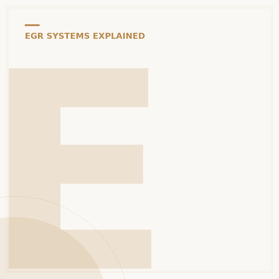 EGR Cooler Symptoms: What to Look For