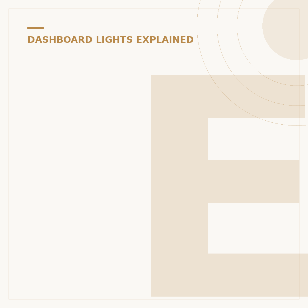 Engine Dashboard Warning Lights: What They Mean