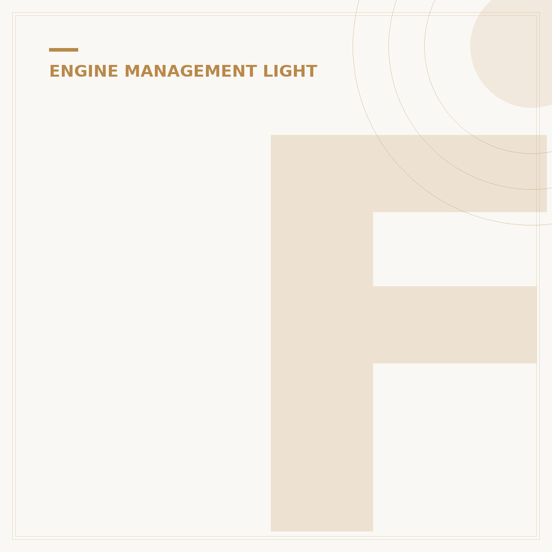 Flashing Engine Management Light