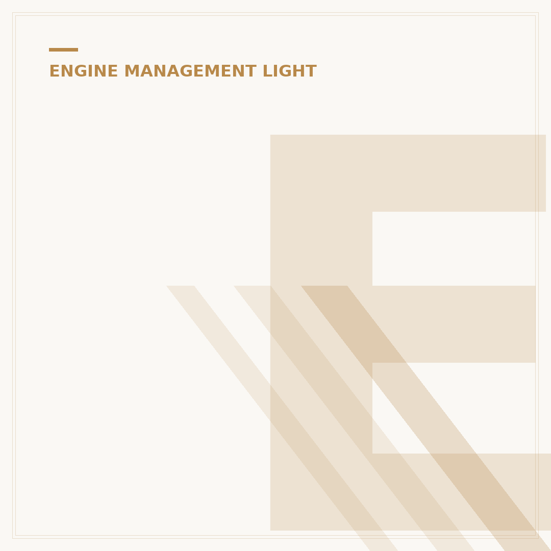 Engine Management Light: What It Looks Like & Means
