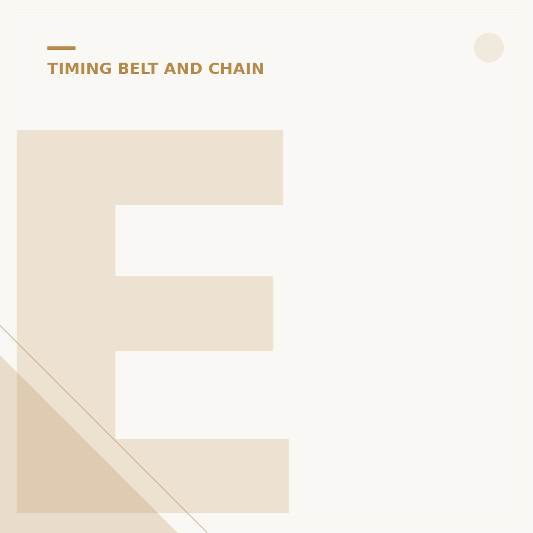 Engine Timing Belt: When to Replace and What Happens