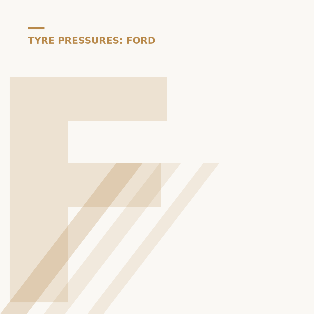 Ford Fiesta Tyre Pressure: What You Need to Know
