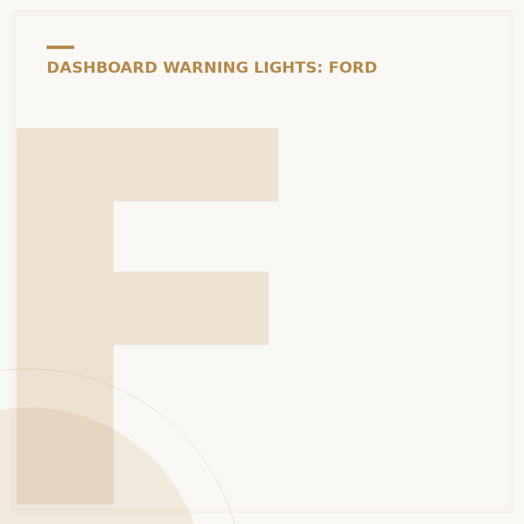 Ford Fiesta Dash Warning Lights: What They Mean