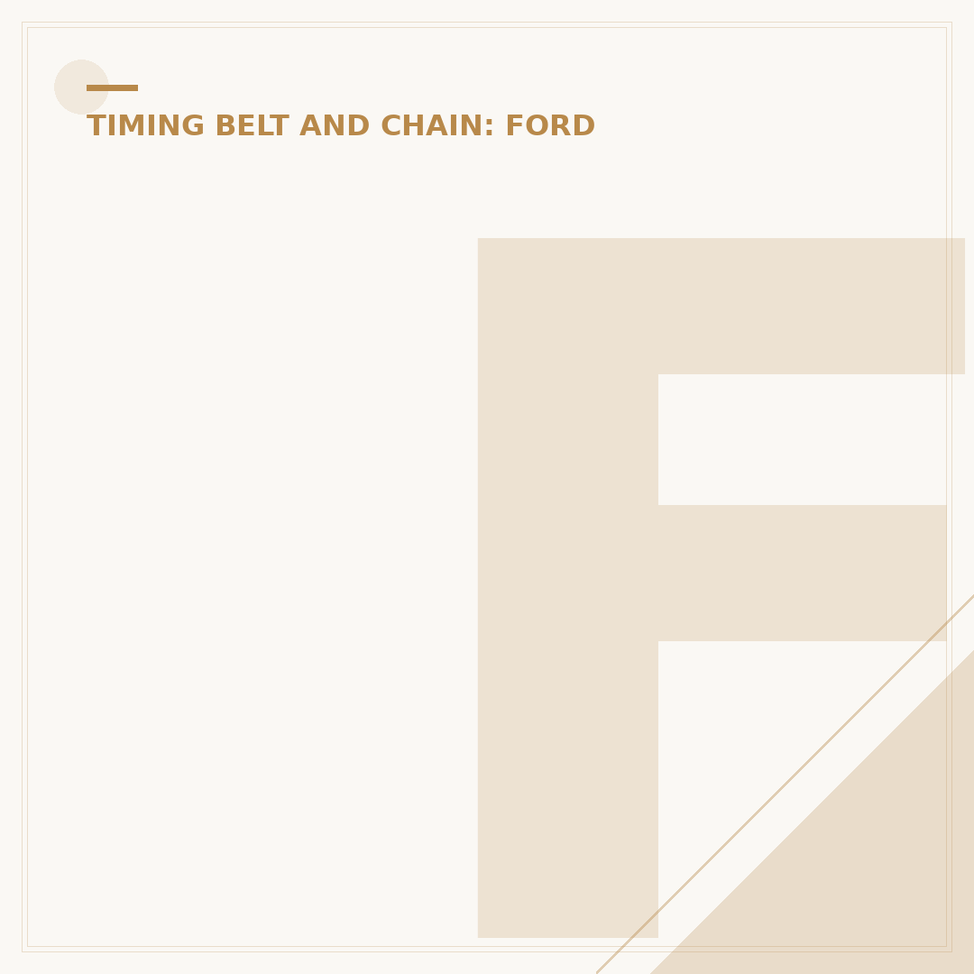 Ford Fiesta Timing Belt: Signs & Replacement Needs