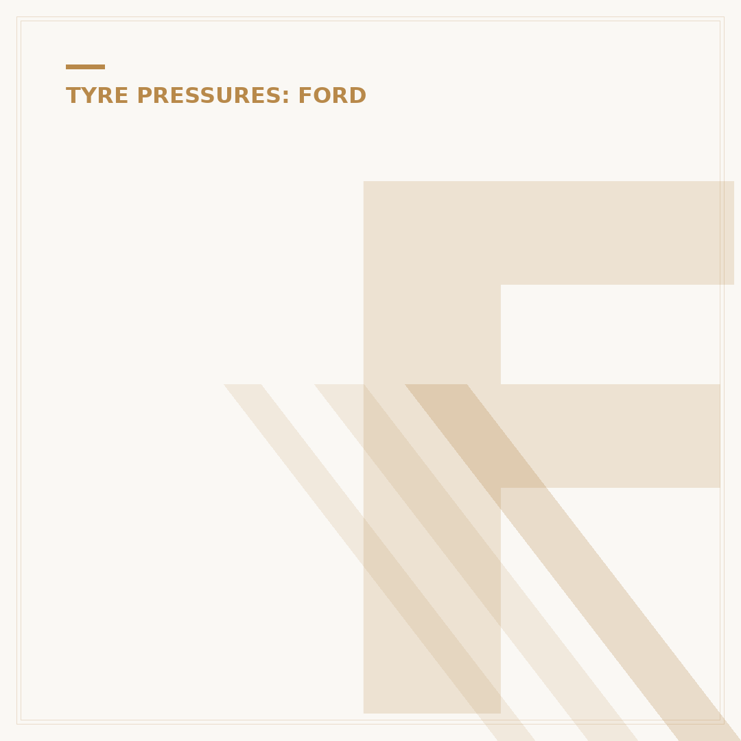 Ford Kuga Tyre Pressure Sensor: What to Check