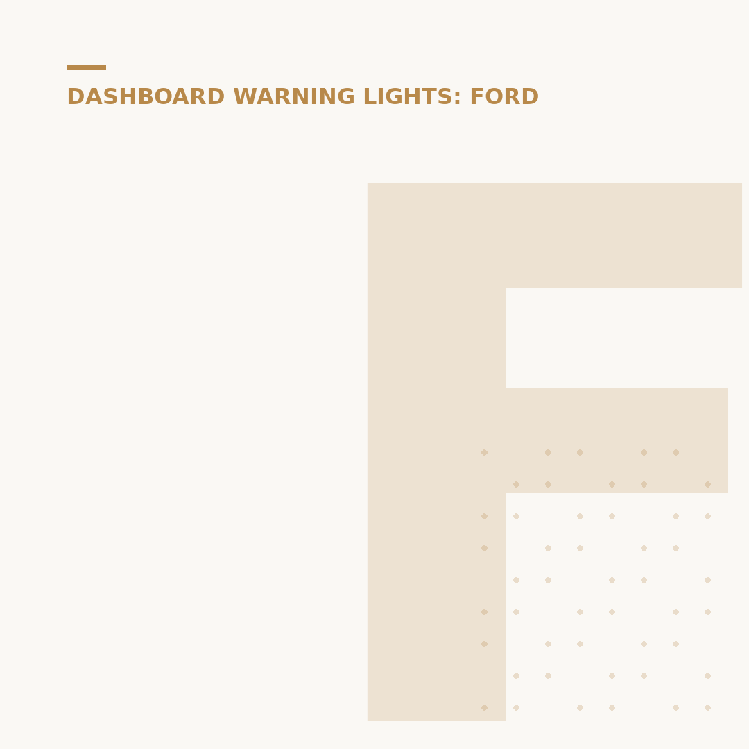 Ford Kuga Warning Lights: What They Mean