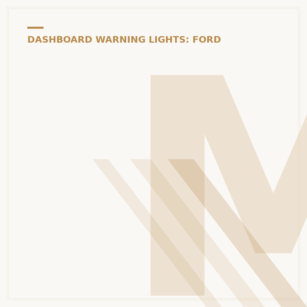 Meaning of Ford Puma Hybrid Dashboard Symbols