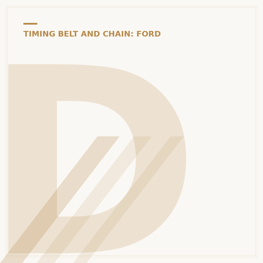 Does My Ford Have a Wet Belt? What You Need To Know