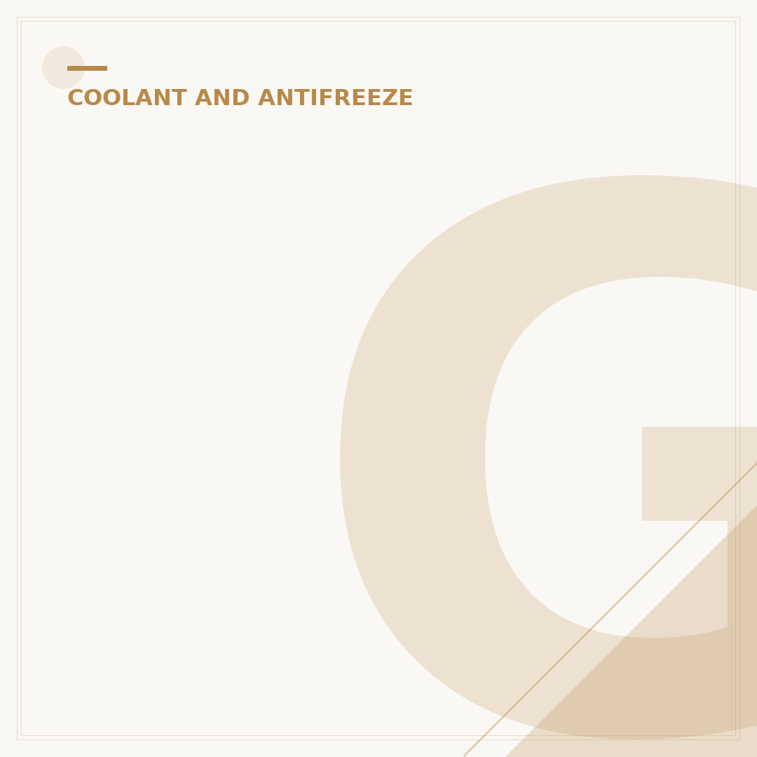 G30 Coolant: What It Is And Why Your Car Needs It