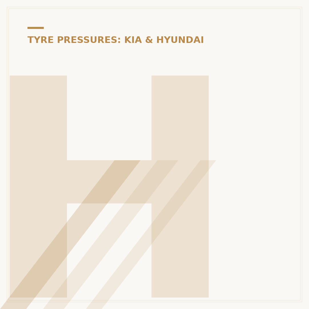 Hyundai Tucson Tyre Pressure