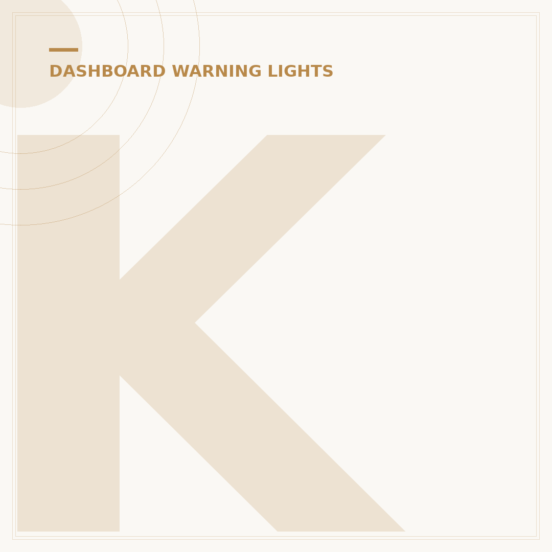Kia Sportage Dashboard Warning Lights Explained