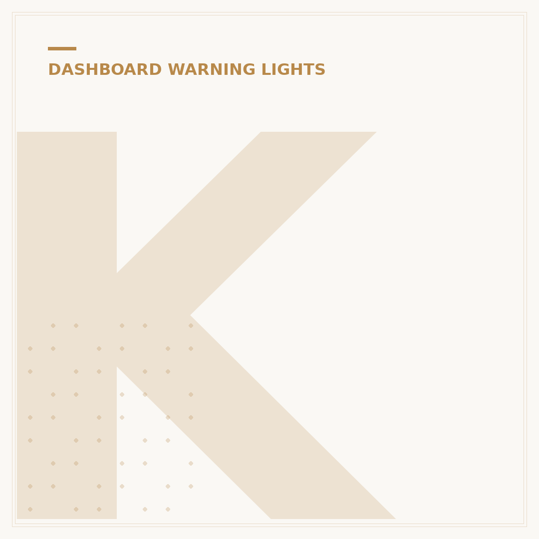 Kia Sportage Warning Lights Explained
