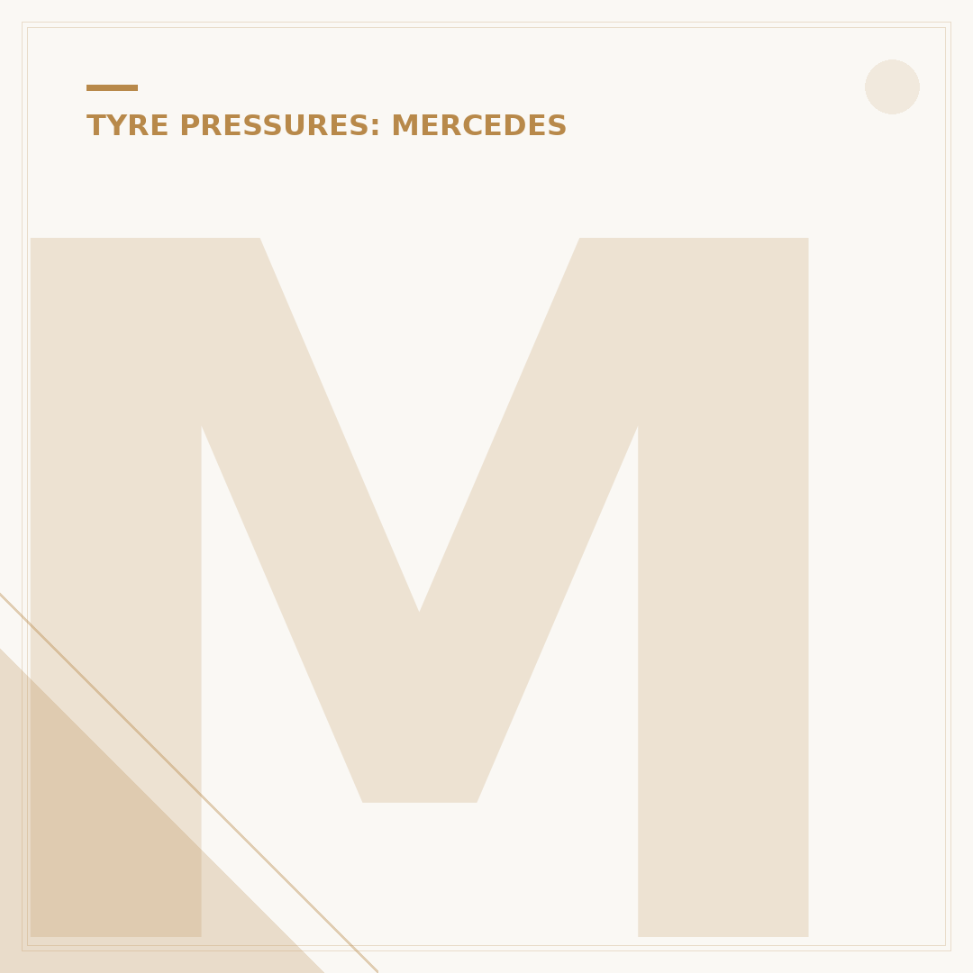 Mercedes Tyre Pressure: What You Need to Know