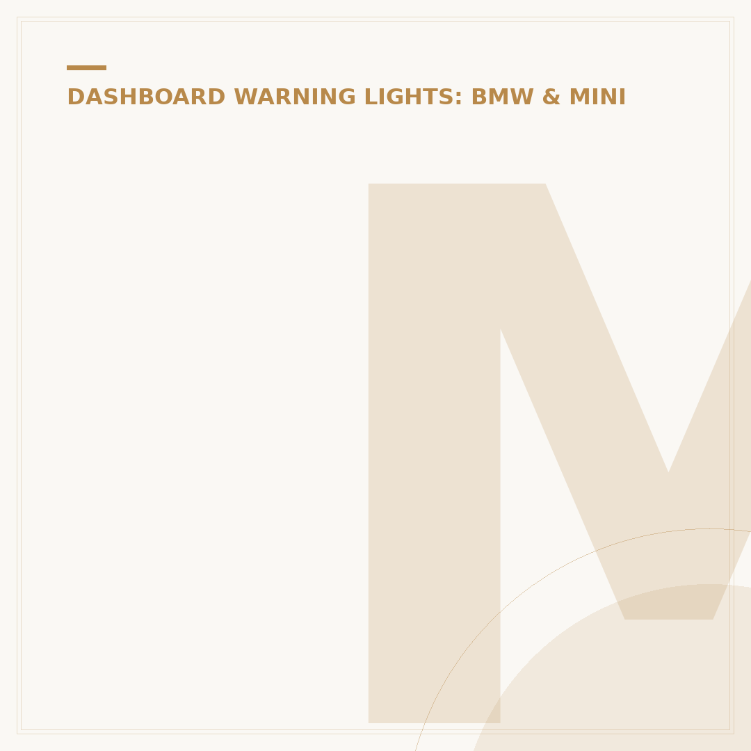 Mini Cooper Dash Warning Lights Explained