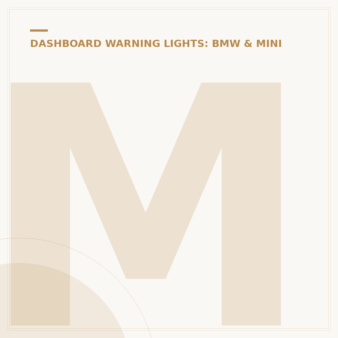 Mini Cooper Warning Light Symbols: What They Mean