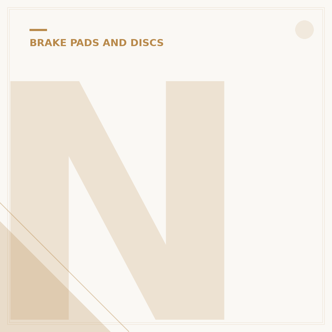 New Brake Pads and Discs: When to Replace