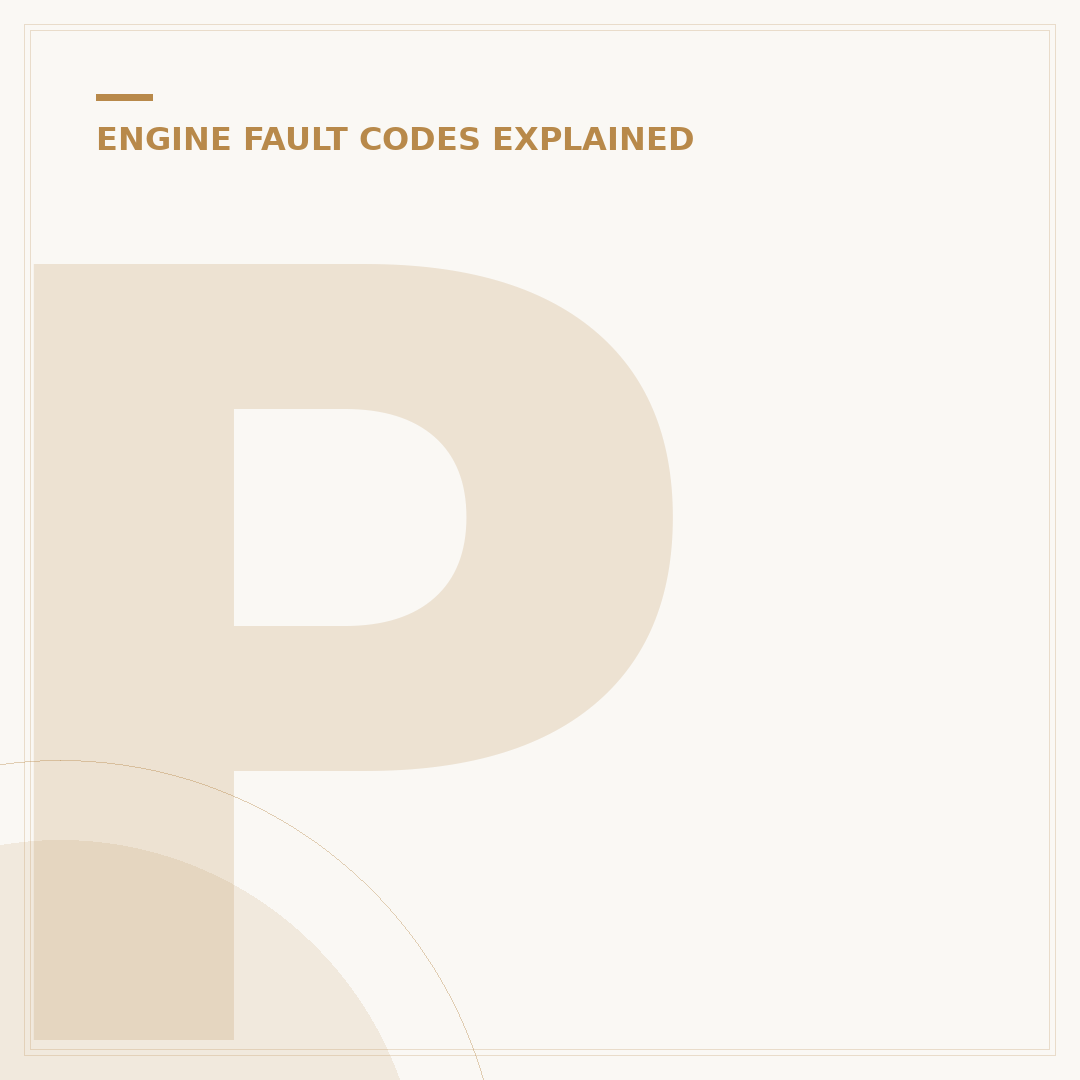P0301: Understanding Cylinder 1 Misfire Fault Code