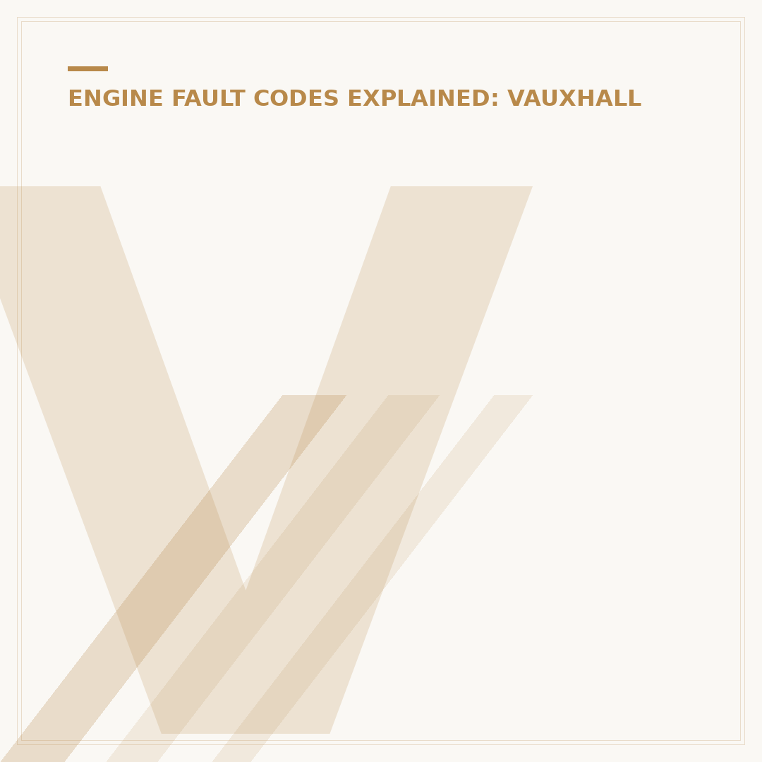 Vauxhall Vivaro P0380 Fault Code Explained