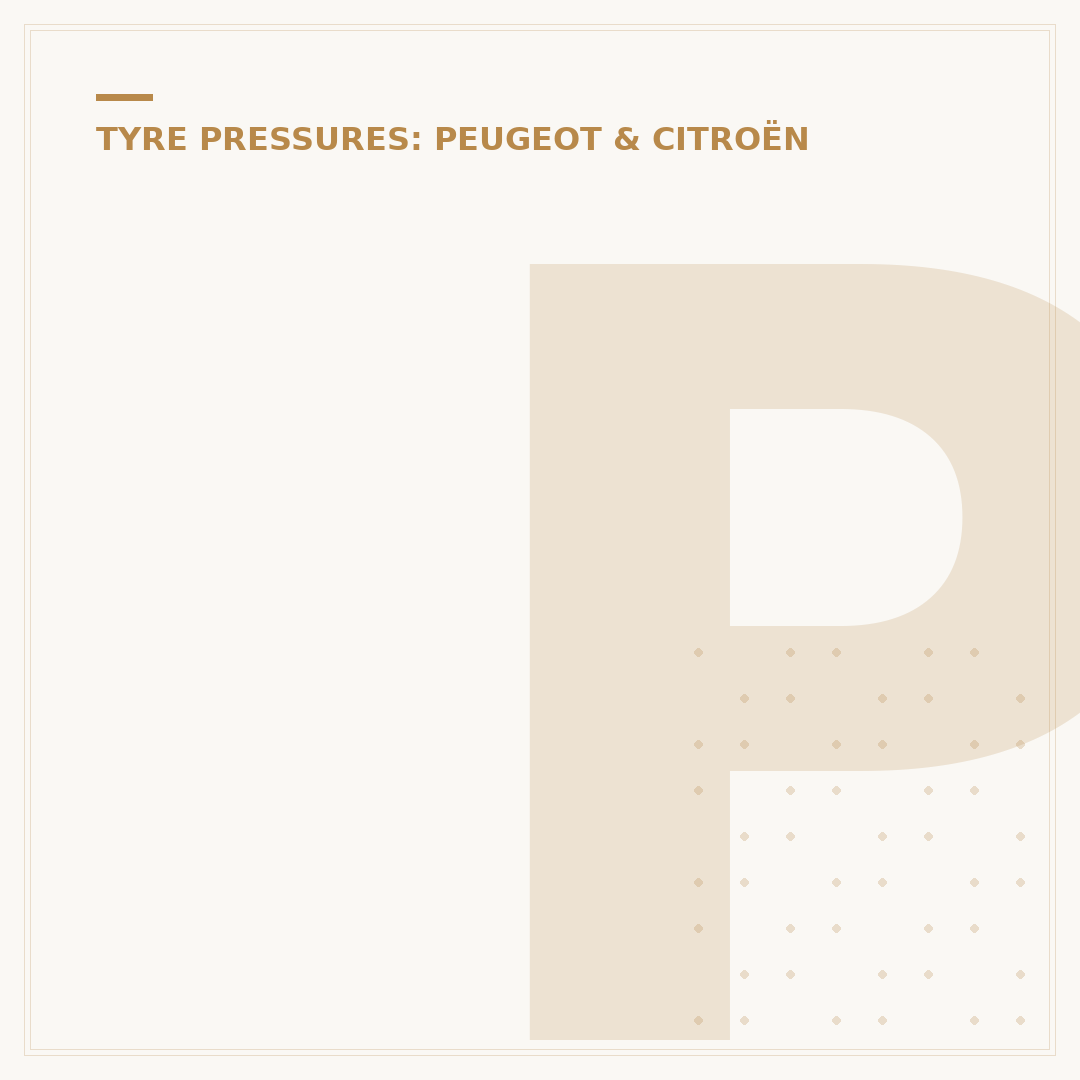 Peugeot 2008 Tyre Pressure Reset: How To