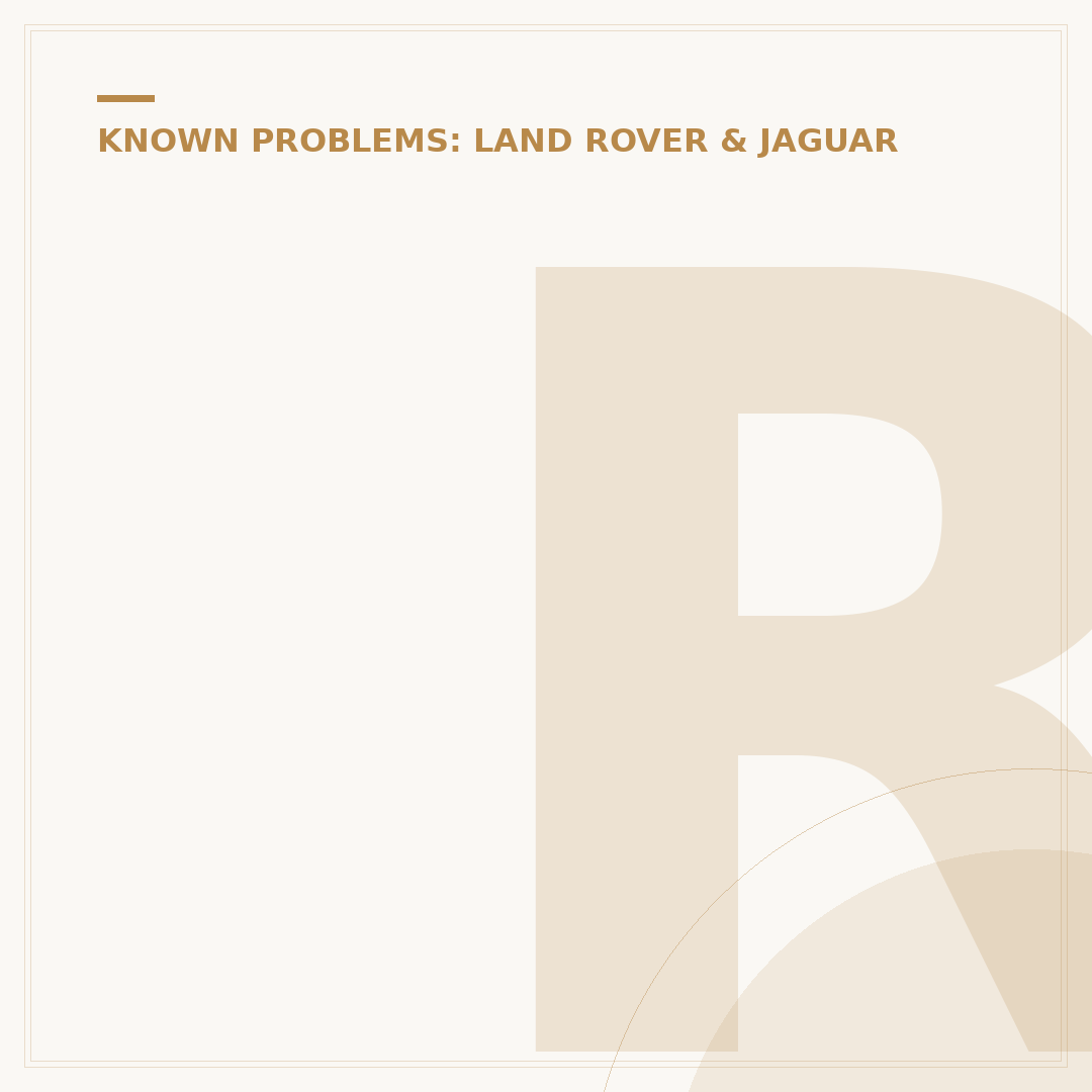 Range Rover Sport Common Problems: What Owners Report