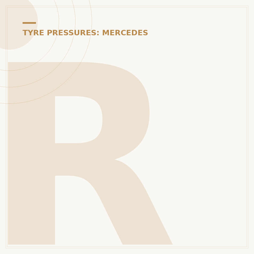 Rectify Tyre Pressure on Your Mercedes Correctly