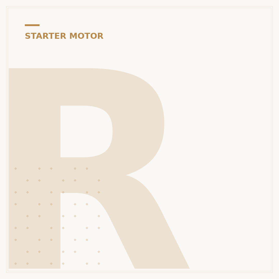 Renault Trafic Starter Motor: Signs, Repair & Replacement