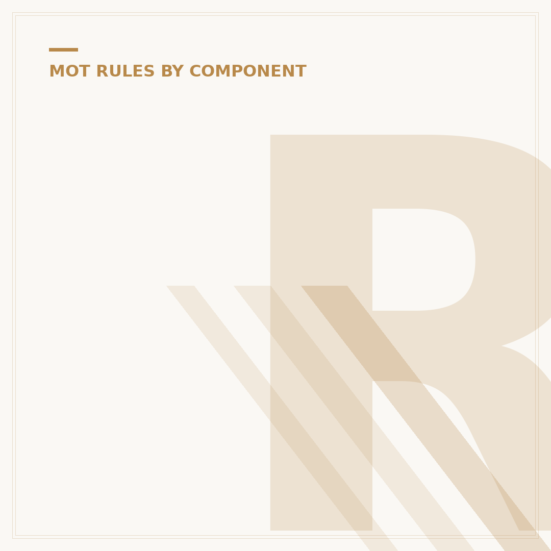 Rules About MOTs