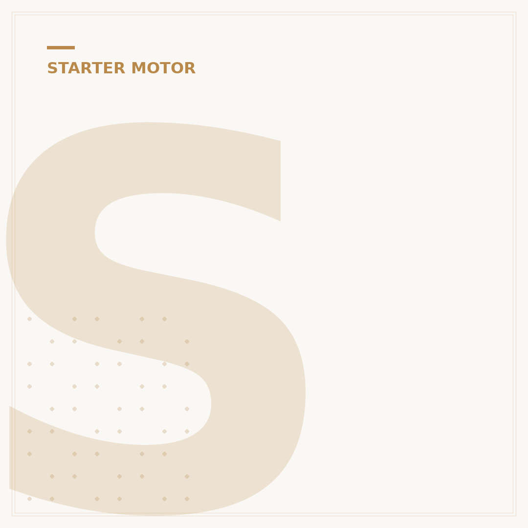 Signs of a Bad Starter Motor: How to Spot Engine Trouble