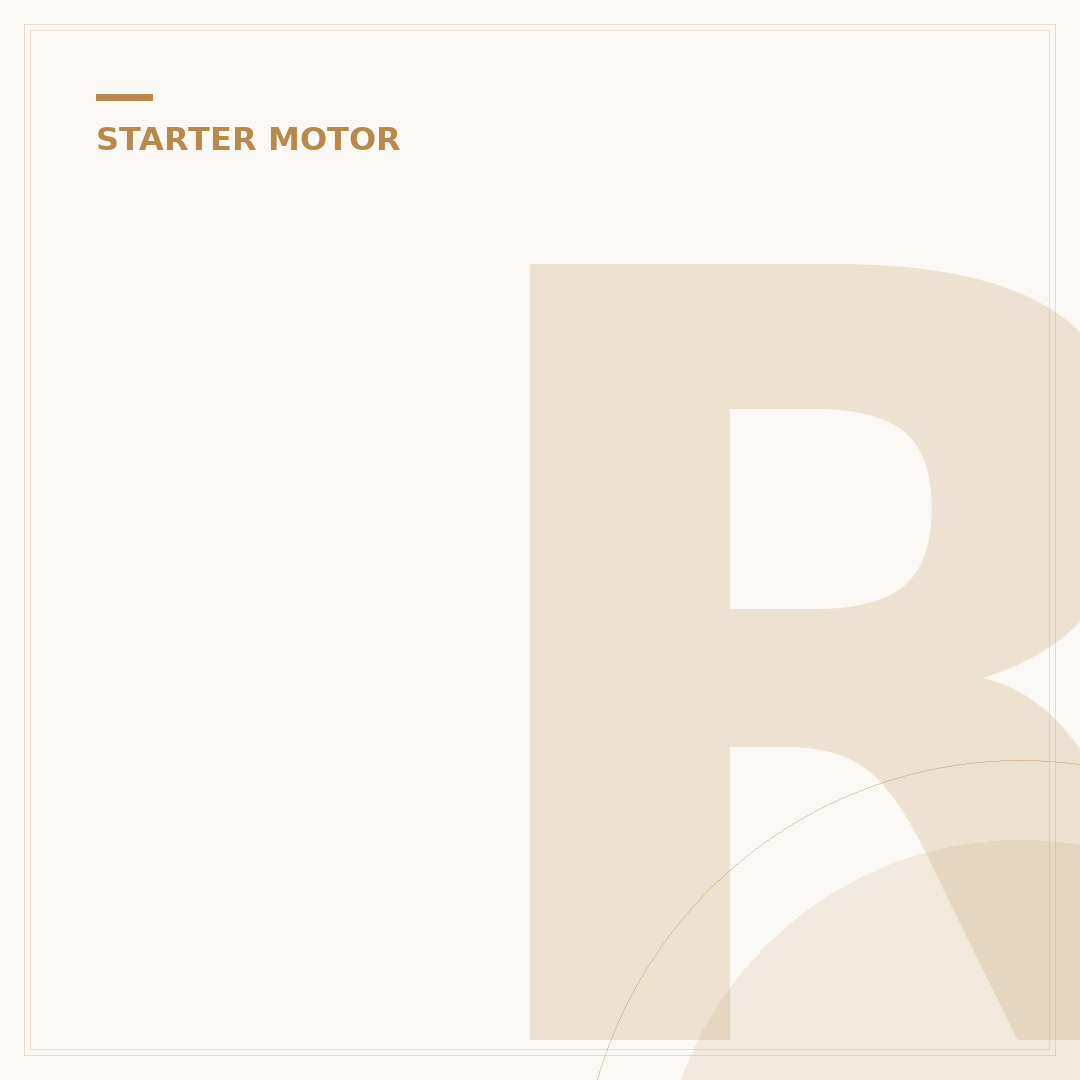 Recognising Starter Motor Symptoms: Your Car Won't Start