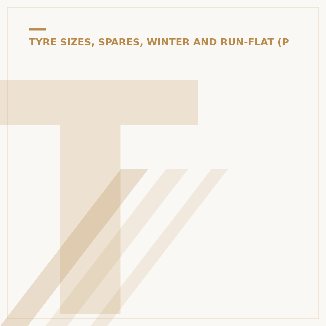 Tyre Size Chart: Understand Your Vehicle's Needs