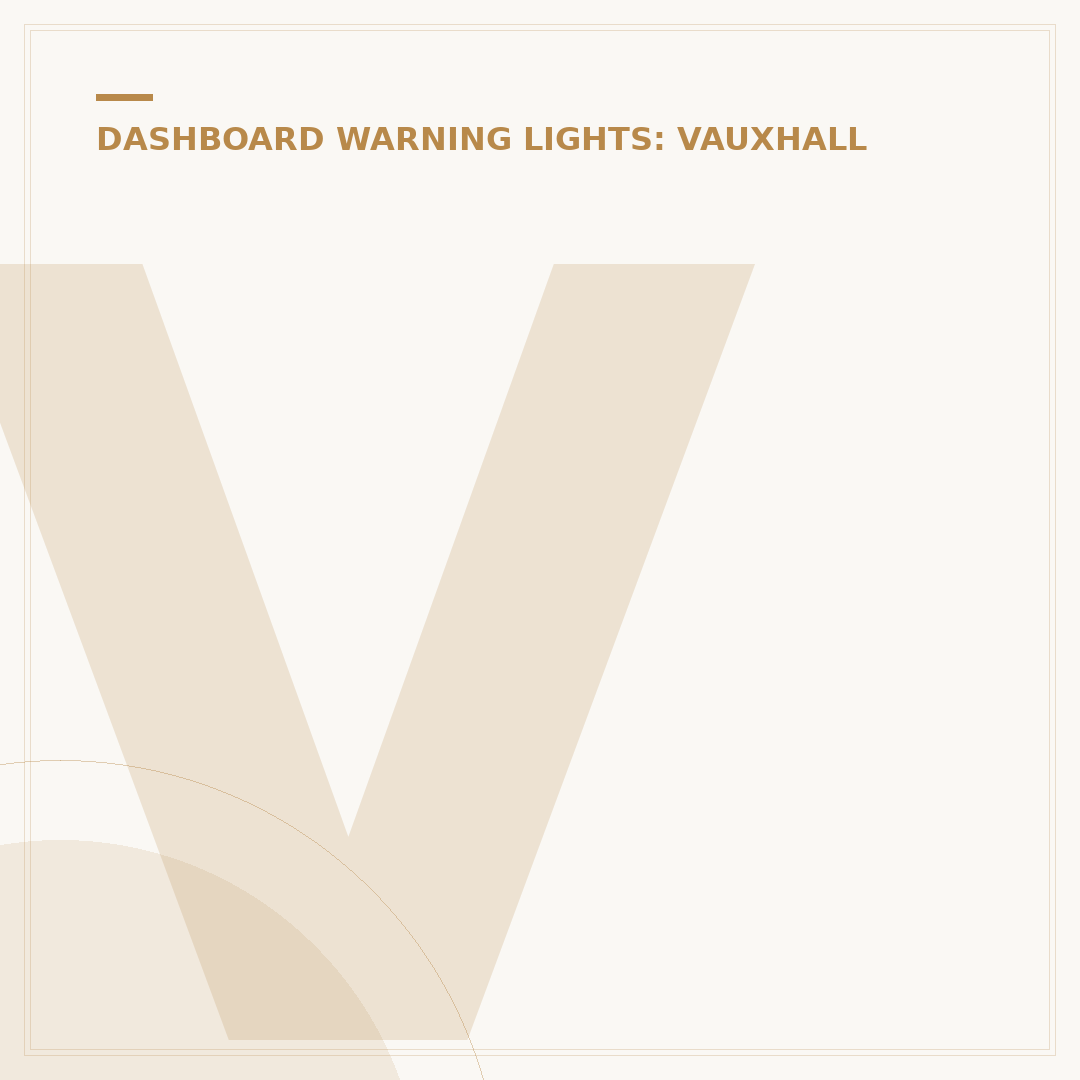 Vauxhall Corsa Instrument Panel Warning Lights Explained