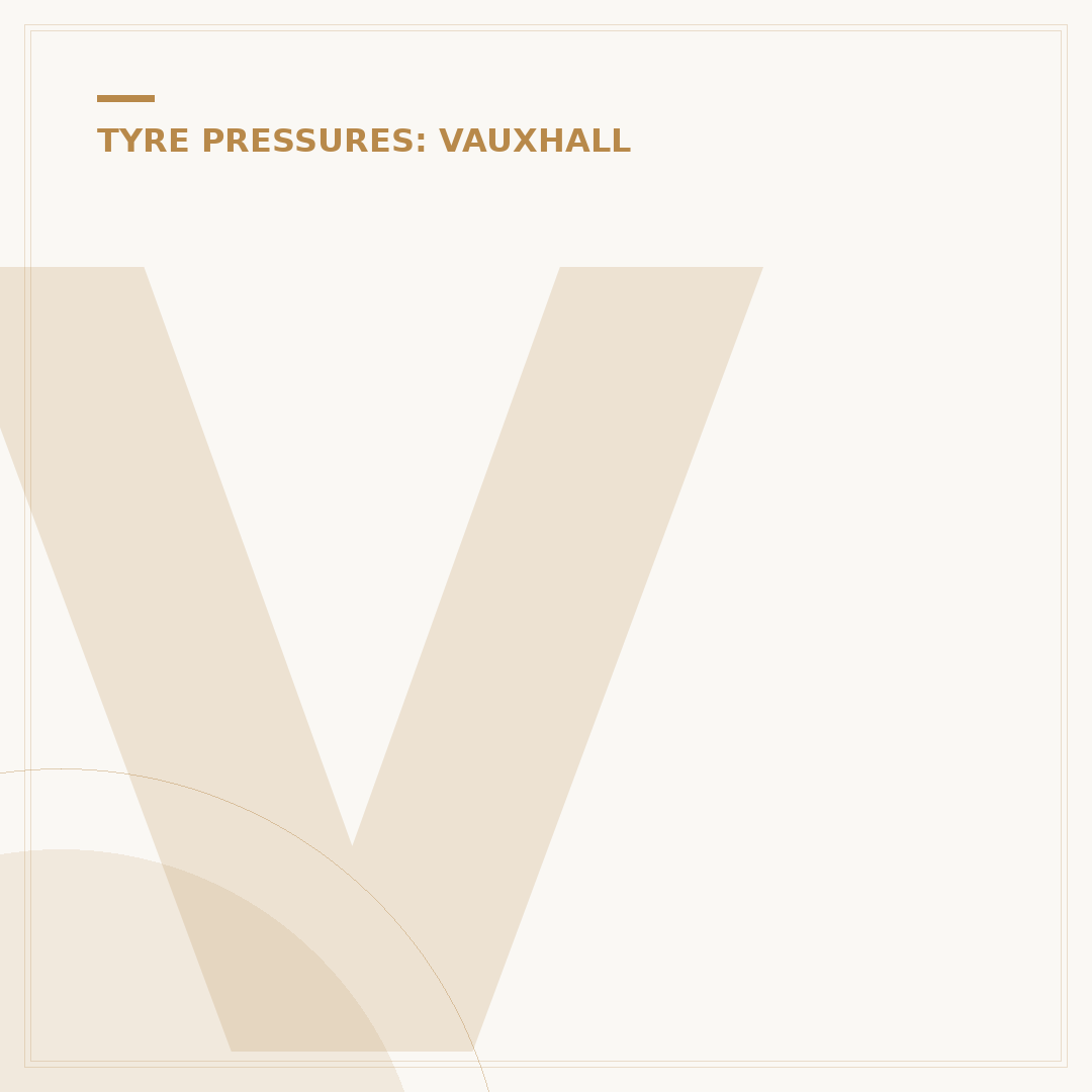 Vauxhall Crossland Tyre Pressure