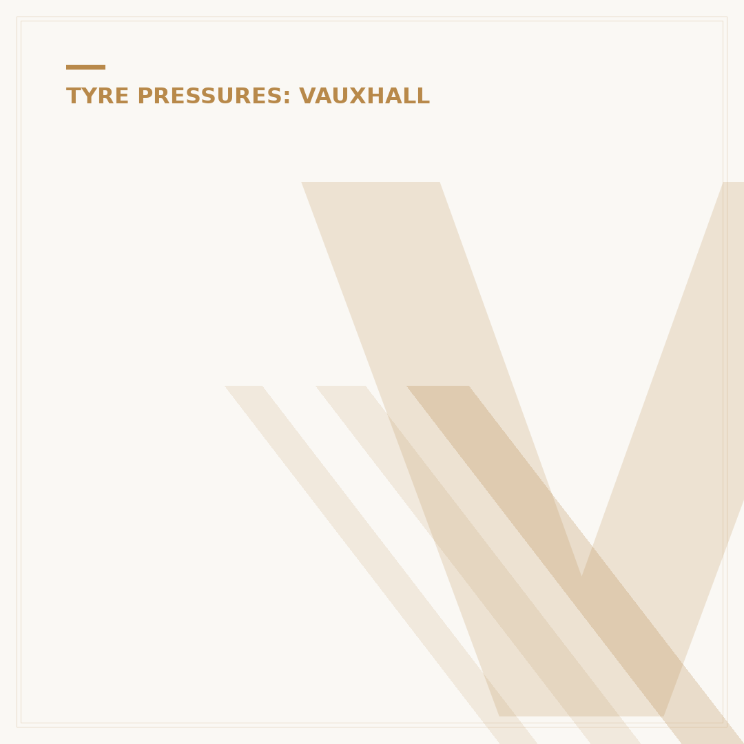 Vauxhall Insignia Tyre Pressure: What You Need to Know