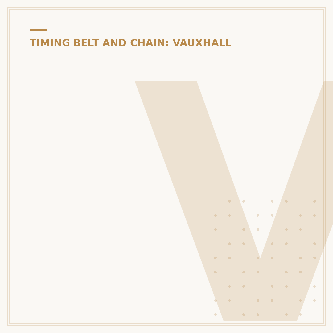 Vauxhall Vivaro Timing Belt: When to Replace It