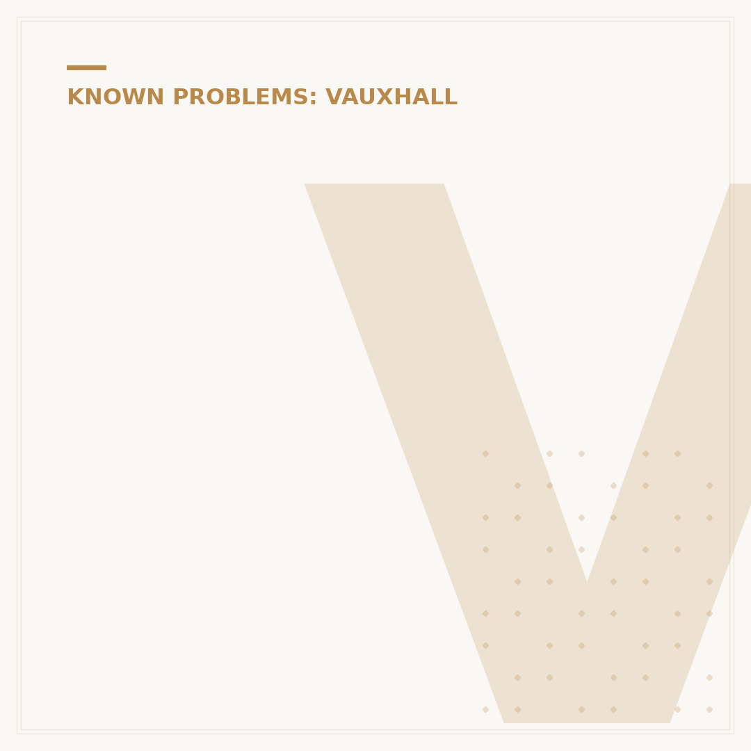 Vauxhall Vivaro Van Common Problems & Solutions