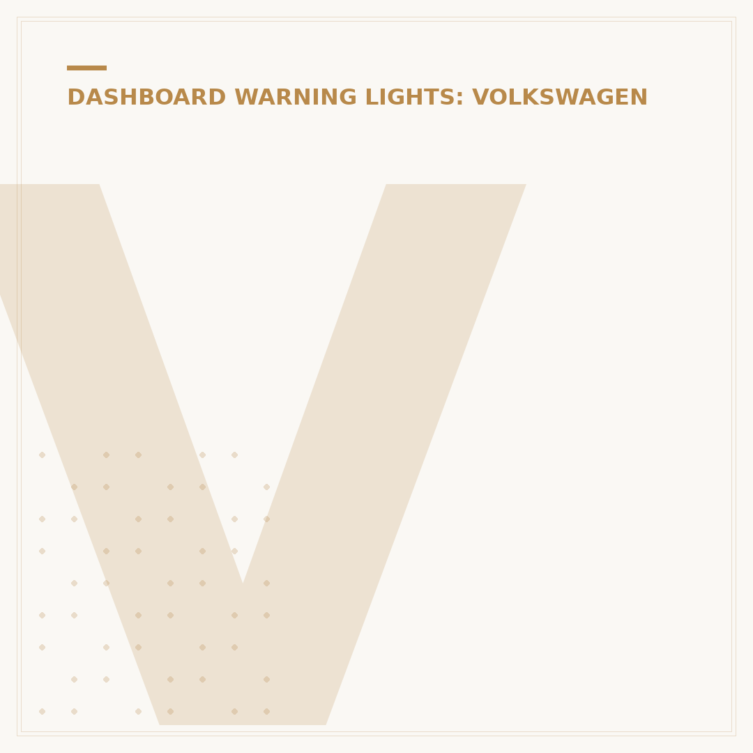 Volkswagen Polo Warning Lights Explained